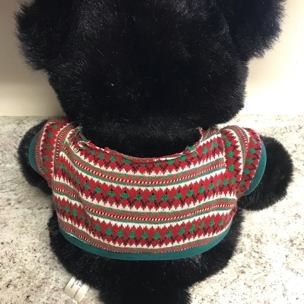 VTG Teddy Bear Plush Stuffed Animal Doll JCPenney Holiday Collection 25